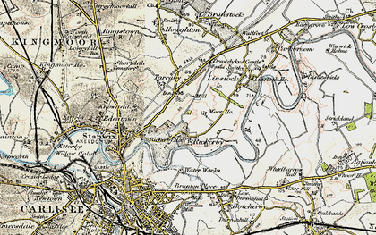 Old map of Whiteclosegate in 1901-1904