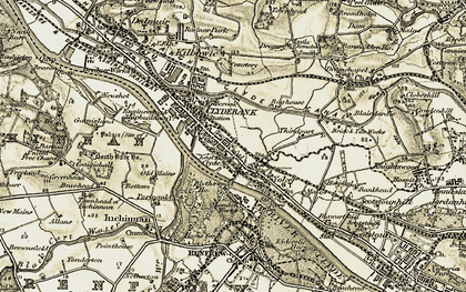 Old map of Whitecrook in 1905