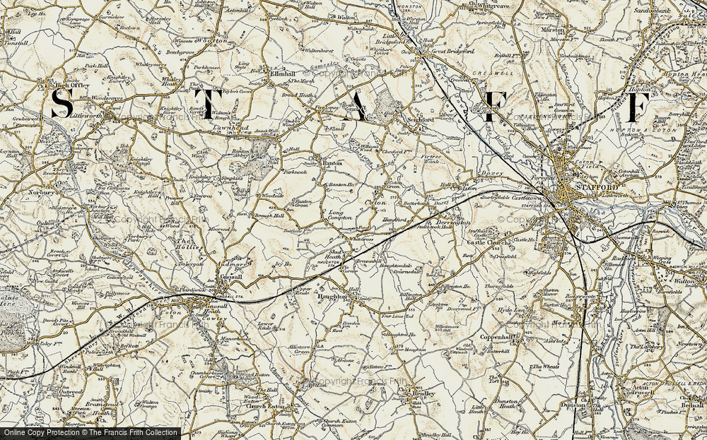 Old Map of Whitecross, 1902 in 1902