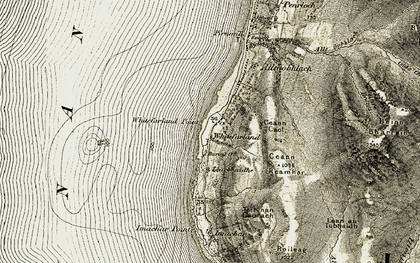 Old map of Whitefarland in 1905-1906