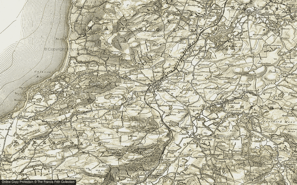 Old Map of Whitefaulds, 1905 in 1905