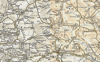 Old map of Whitefield in 1898-1900