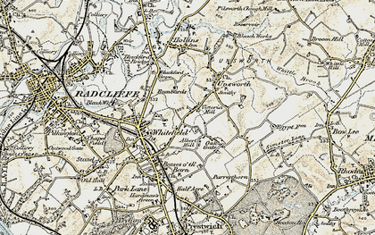 Old map of Whitefield in 1903