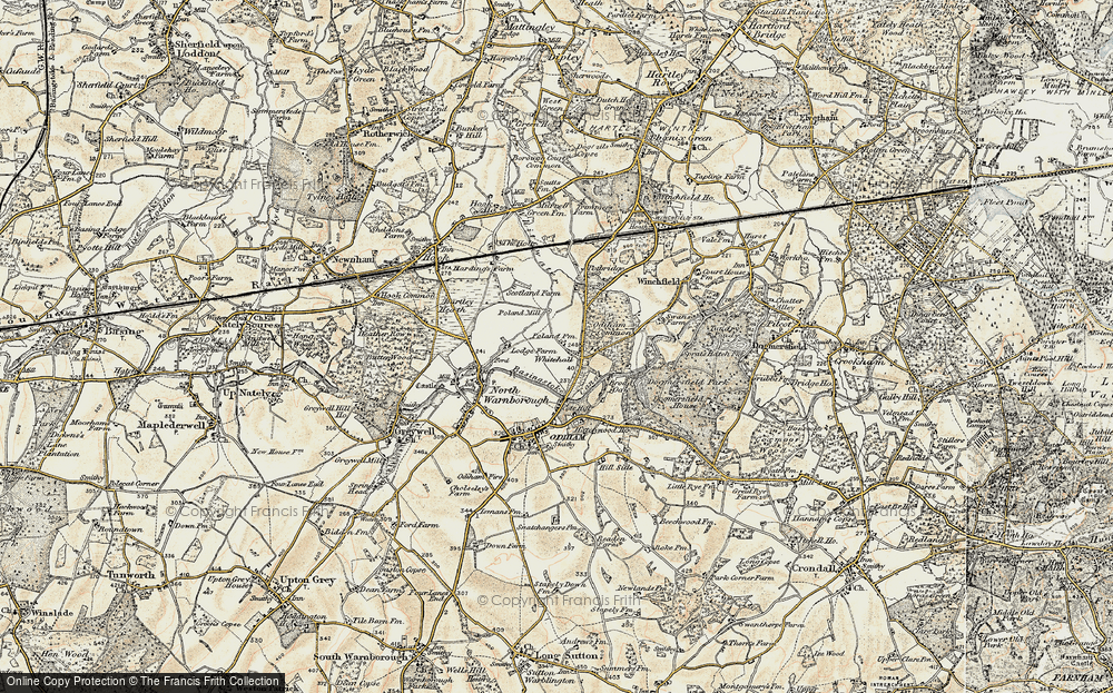 Old Map of Whitehall, 1898-1909 in 1898-1909