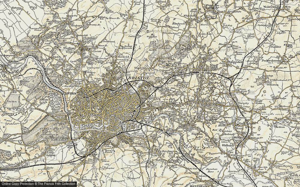 Old Map of Whitehall, 1899 in 1899