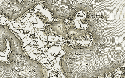 Old map of Bay of Franks in 1912