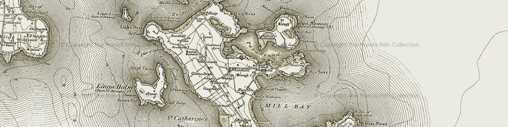 Old map of Bay of Franks in 1912