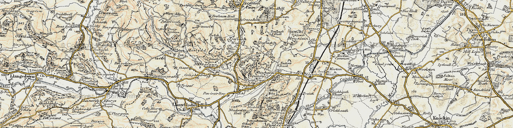 Old map of Whitehaven in 1902-1903