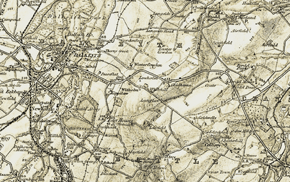 Old map of Whitehill in 1903-1904