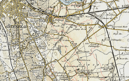 Old map of Whitehills in 1901-1904