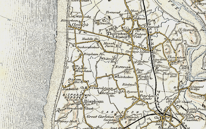 Old map of Whiteholme in 1903-1904