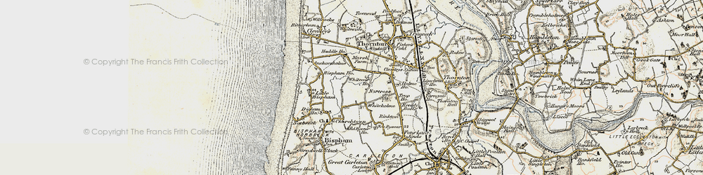 Old map of Whiteholme in 1903-1904