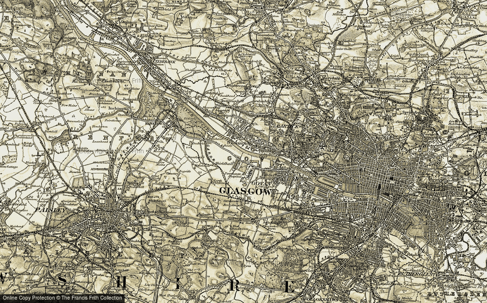 Old Map of Whiteinch, 1904-1905 in 1904-1905