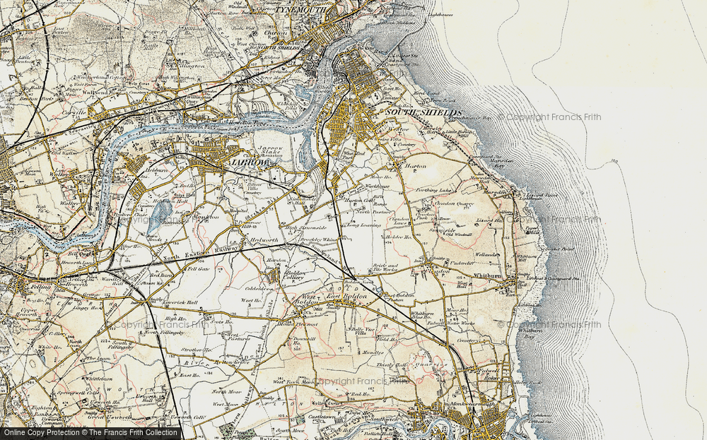 Old Map of Whiteleas, 1901-1904 in 1901-1904