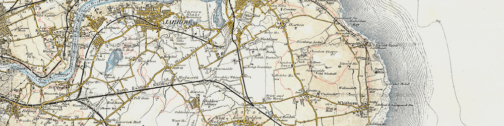 Old map of Whiteleas in 1901-1904