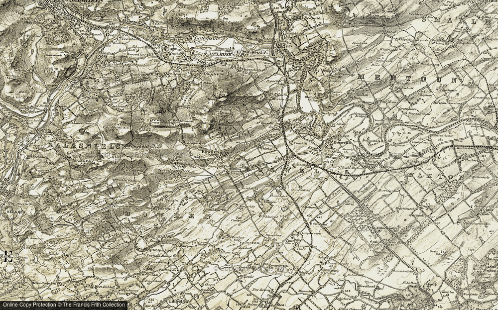 Old Map of Whitelee, 1901-1904 in 1901-1904