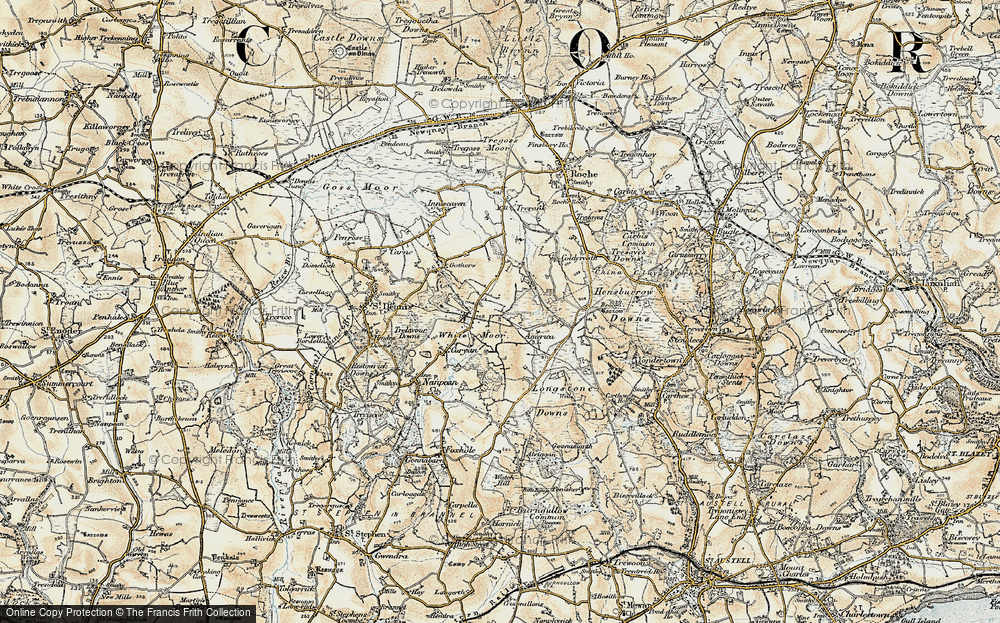Old Map of Whitemoor, 1900 in 1900