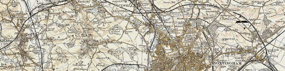 Old map of Whitemoor in 1902-1903