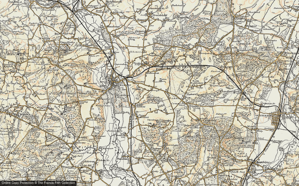 Old Map of Whitenap, 1897-1909 in 1897-1909