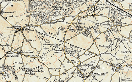 Old map of Whiteoak Green in 1898-1899