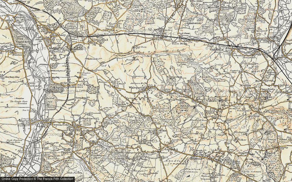 Old Map of Whiteparish, 1897-1909 in 1897-1909