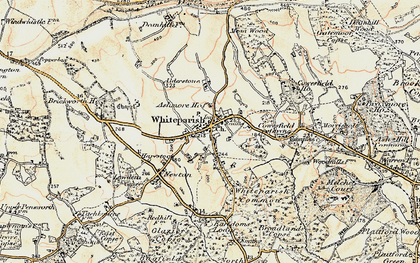 Old map of Whiteparish in 1897-1909