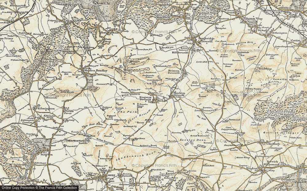 Old Map of Whitepits, 1897-1899 in 1897-1899