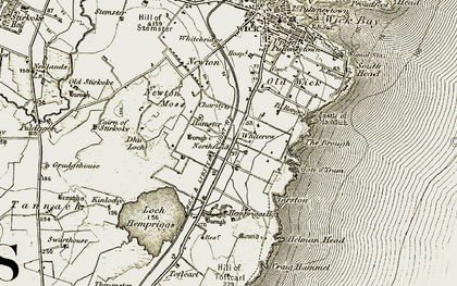 Old map of Whiterow in 1912