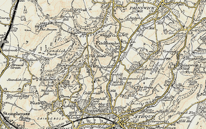 Old map of Whiteshill in 1898-1900