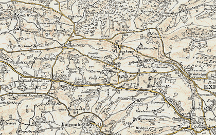 Old map of West Town in 1899-1900