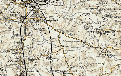 Old map of Whitestone in 1901-1902