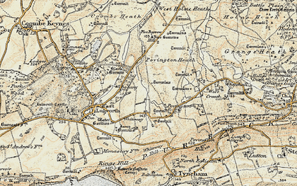 Old map of Whiteway Hill in 1899-1909