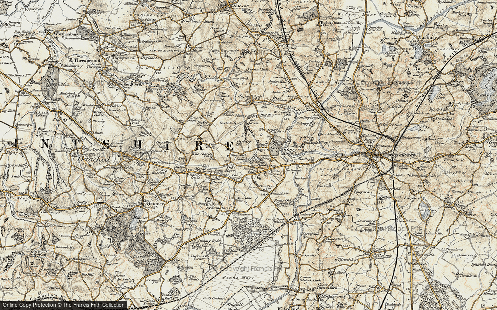 Old Map of Whitewell, 1902 in 1902