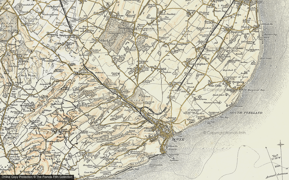 Old Maps of Whitfield, Kent - Francis Frith