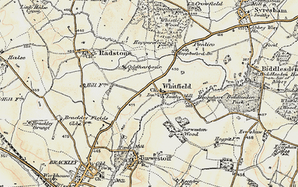 Old map of Whitfield in 1898-1901