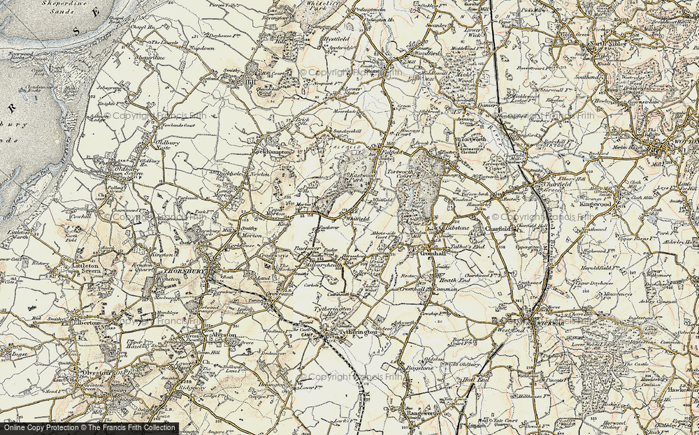 Old Map of Whitfield, 1899 in 1899