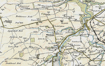 Old map of Agarshill Fell in 1901-1904