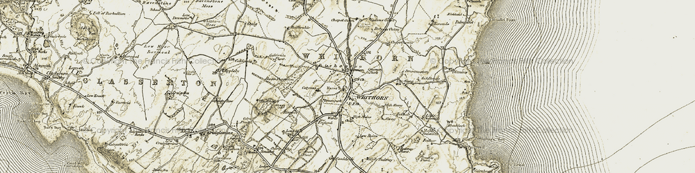 Old map of Balcray Plantn in 1905