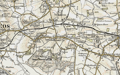 Old map of Whitkirk in 1903