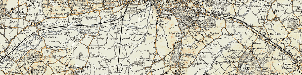 Old map of Whitley in 1897-1909