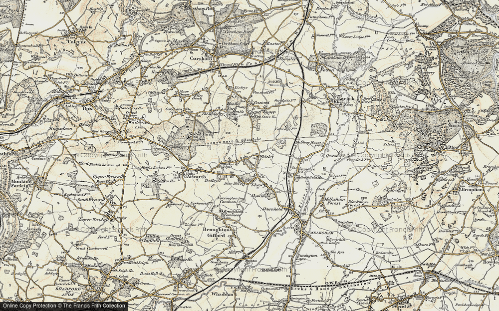 Old Map of Whitley, 1899 in 1899