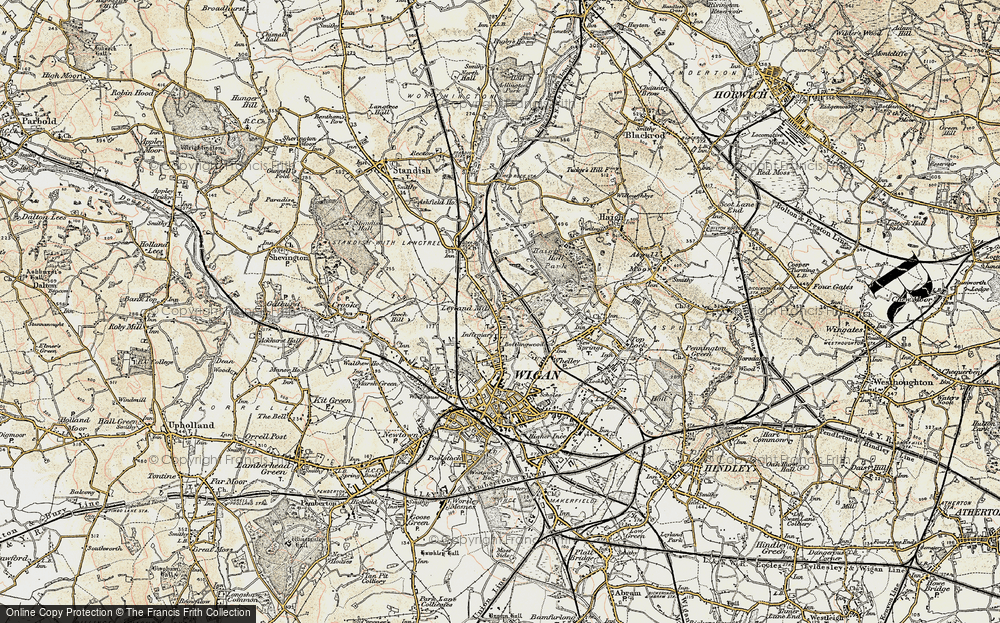 Old Map of Whitley, 1903 in 1903