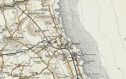 Old map of Whitley Bay in 1901-1903
