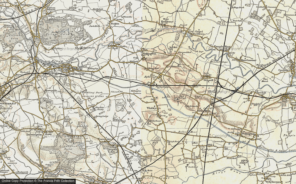 Old Map of Whitley Bridge, 1903 in 1903