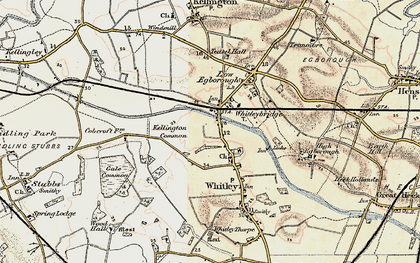 Old map of Whitley Bridge in 1903