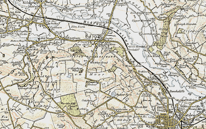 Old map of Brighton Wood in 1903-1904