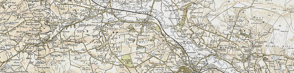 Old map of Brighton Wood in 1903-1904