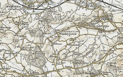 Old map of Whitley Lower in 1903