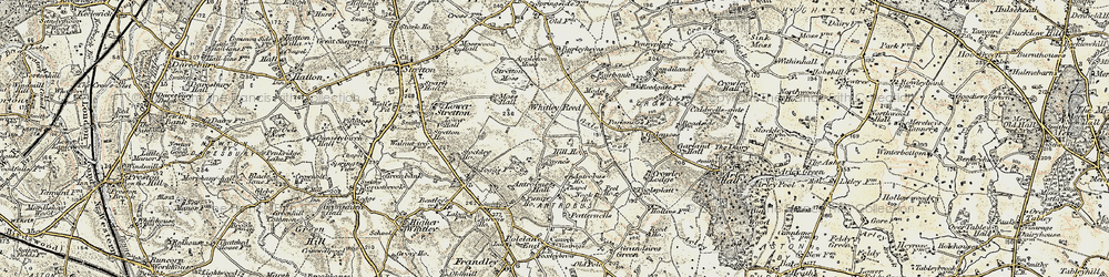Old map of Antrobus Ho in 1902-1903