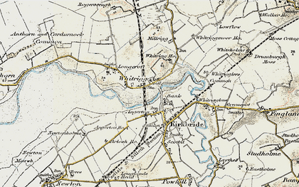 Old map of Whitrigg in 1901-1904